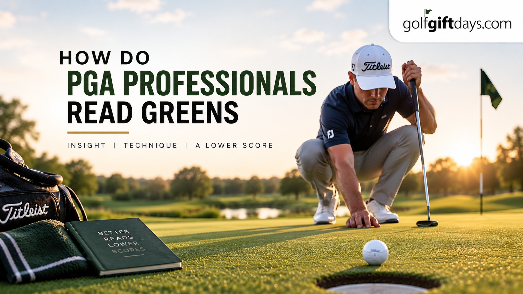 How do PGA professionals read greens