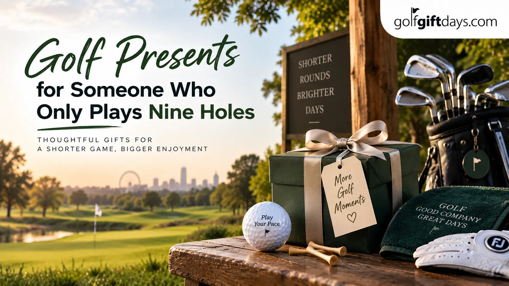 golf presents who plays nine holes